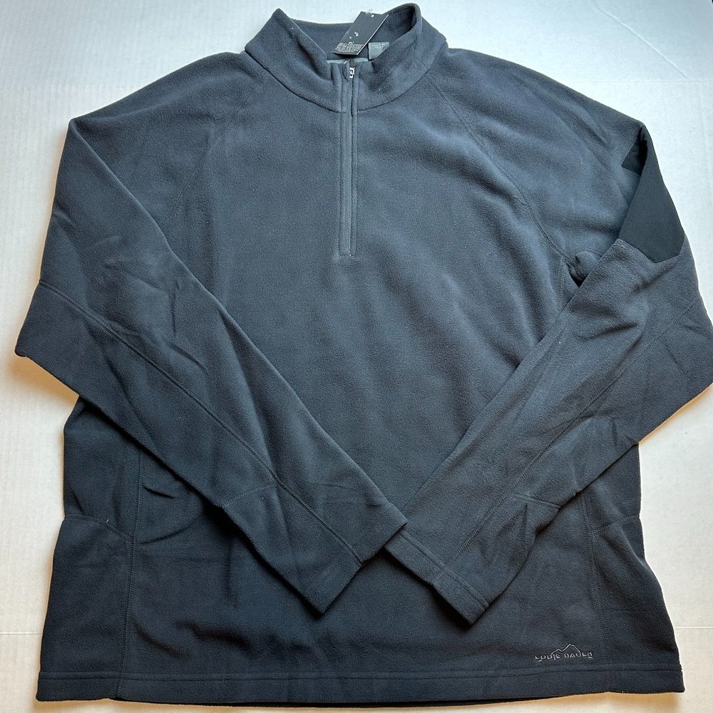 NWT Eddie Bauer Men's Fleece 1/4 Zip Long Sleeve Shirt Size XL